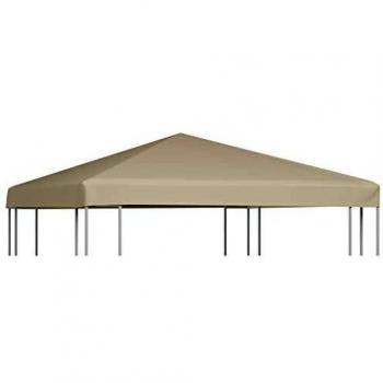 vidaXL Gazebo Top Cover 310 g/m² 3x3 m Beige