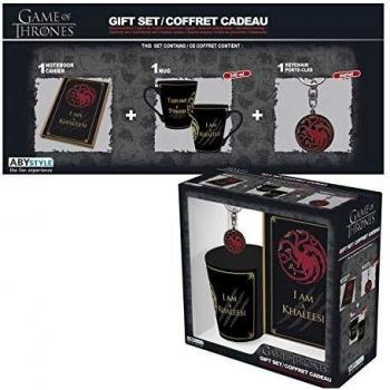 ABYstyle - Game of Thrones - Caja de Regalo Targaryen - Taza 320 ml + Llavero + Cuaderno