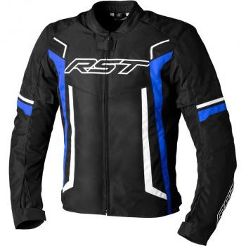 RST Chaqueta textil de motocicleta Pilot Evo CE Negra Azul Blanca (S)