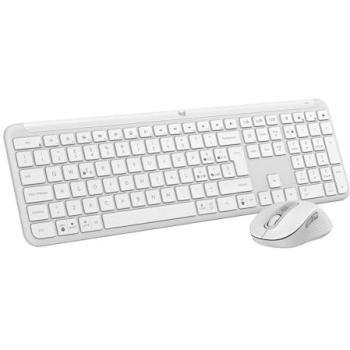 Combo Teclado y Ratón Inalámbrico Logitech Signature Slim MK950 Blanco QWERTY