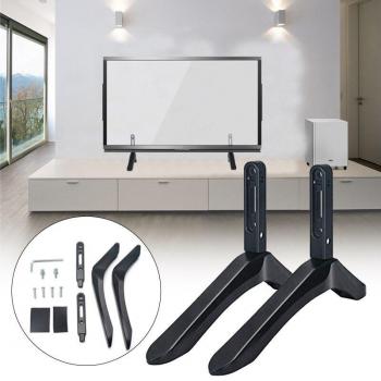 Soporte Universal Ajustable para Televisor LCD de 32-65 Pulgadas, Base de Mesa en Acero Aleado, Altura Regulable, Pantalla Plana