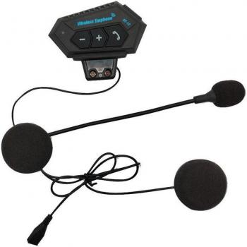 Auriculares inalámbricos Bluetooth para casco de motocicleta con micrófono, altavoz y función manos libres, S4J3