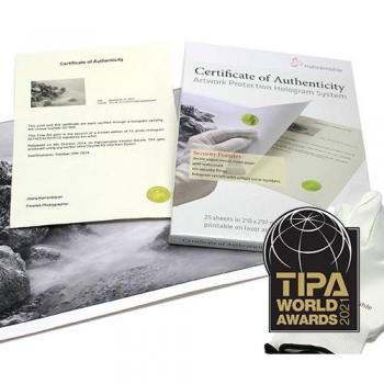 Hahnemühle A4 Certificate of Authenticity Pack (25 Sheets + 50 Holograms)