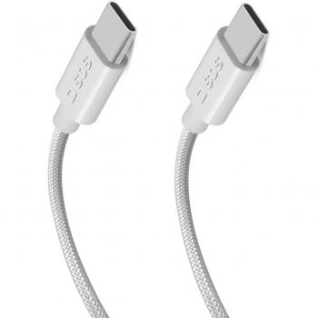 Cable USB-C trenzado 1.5m 100W Power USB 3.2 Gen 2 Gris