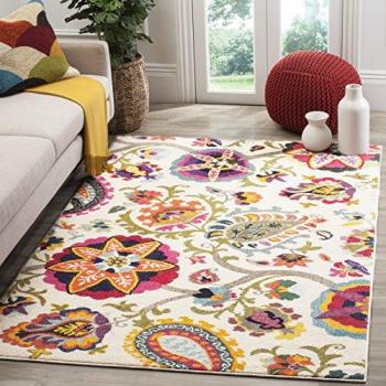 Safavieh Monaco Ivory/Multi Bohemian Chic Area Rug 4' x 5'7