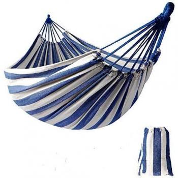 KEREITH Al Aire Libre jardín Hamaca algodón Suave Camping Hamaca con Mochila, Mejor para Patio