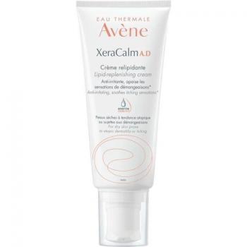 Avene XeraCalm A.D. Lipid-Replenishing Cream 200ml - Moisturizing cream designed for dry and atopic skin, provides lipid replenishment, soothes itching, suitable for sensitive skin, hypoallergenic, non-com