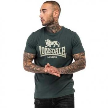 Camiseta de Hombre Lonsdale St. Erney Verde de Manga Corta S