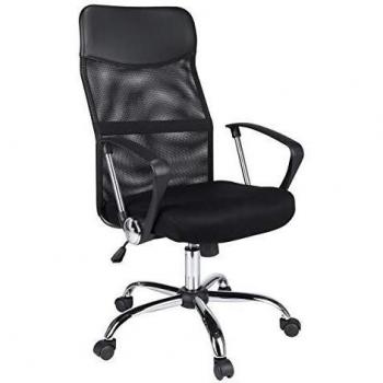 Silla de Oficina Acero Negra