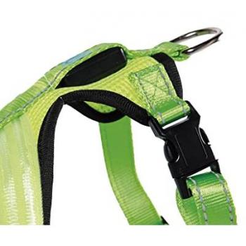Arnés Iluminado y Reflectante con Luz LED para Perros - Talla M-L (45x45-70cm)