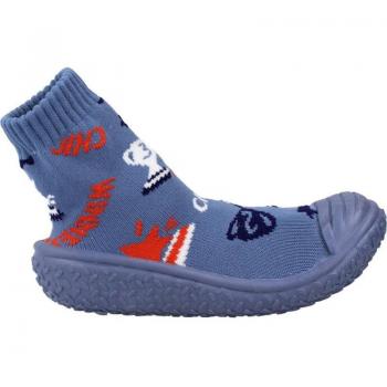 Zapatillas de hogar para niña Chicco Morbidotti azul, calzado cómodo y suave, diseño atractivo, suela antideslizante, fácil de poner y quitar
