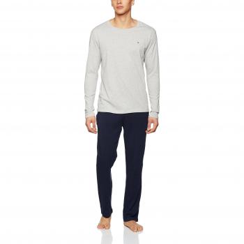 Tommy Hilfiger Icon Jersey Set Ls, Pijama para Hombre, Multicolor