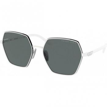 Prada PR 56YS Women's Polarized Square Sunglasses White