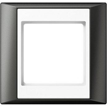 Marco Embellecedor Antracita Blanco Alpino Simple 93x89mm JUNG
