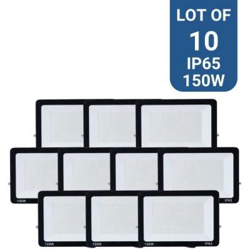 Pack de 10 Proyectores LED Exterior 150W - 95lm/W - IP65 - Blanco Frío