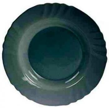 Bormioli Rocco Ebro 6181502 Plato Hondo, 23,5 cm, vidrio ópalo, blanco - Paquete de 6