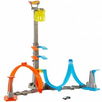 Pista Hot Wheels Desafío de Altura con Loop y Lanzador de 80 cm