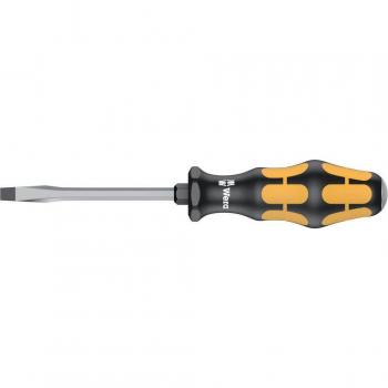 Destornillador plano Wera 932 A Kraftform Plus, ancho de hoja 5.5 mm, longitud de hoja 100 mm, con mango ergonómico y punta reforzada