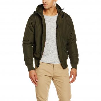 Dickies Cornwell Abrigo Impermeable, Hombre, Verde