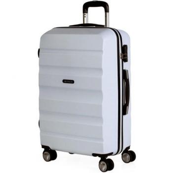 Maleta de Viaje Rígida 4 Ruedas T71660 blanco -61x44x26cm-