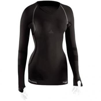 Camiseta térmica Lurbel Cristallo Neutral manga larga gris oscuro mujer - L, Camiseta termorreguladora de mujer, Long Sleeves, para senderismo, regular fit