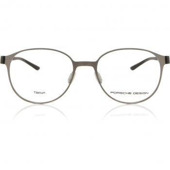 Porsche Design P8345 B Armazones y Lentes Recetados para Hombre Plateadas, 52 mm