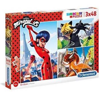 Puzzle 3x48p Miraculous Ladybug