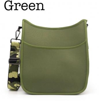 Neoprene Messenger Bag - Green