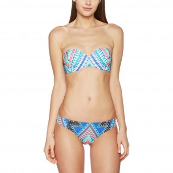 Roxy SW B/su Sweet Memories Bandeau de bikini de Juego, mujer, SW MEMORI B/SU, marshmallow geometric sunset, large