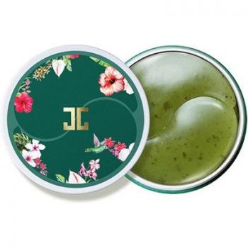 Jayjun Green Tea Eye Gel Patch - Parche de gel para ojos con extracto de té verde, 1.4g x 60 unidades, hidratante y refrescante, ayuda a reducir la apariencia de ojeras y bolsas bajo los