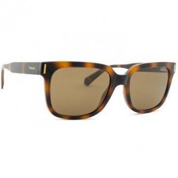 Polaroid Unisex Square Havana Sunglasses PLD 6191/S 086 T54 145 with Anti-Glare Lens