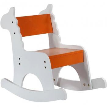 Creaciones Meng Kit Mecedora Infantil Madera Lac. Blan. Nara.