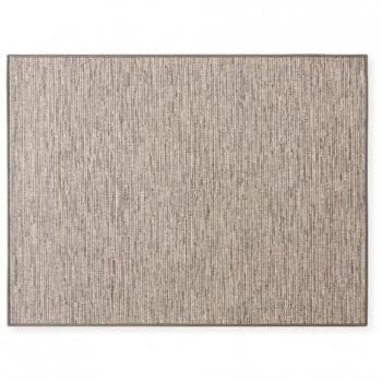 Alfombra rectangular de polipropileno 160x230 cm color tierra Oviala