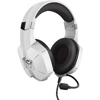 Trust Gaming Cascos PS4 & PS5 GXT 323W Carus Auriculares Gamer con Micrófono Flexible, Cable de 1.2 m, para Playstation 4 & 5 - Blanco