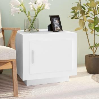 Mesa de salón blanca 51x50x45 cm en madera multicapa vidaXL