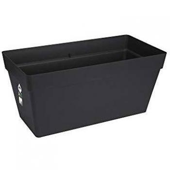 Elho Loft Urban Terrace Macetero con Ruedas, Anthracite, 70 cm