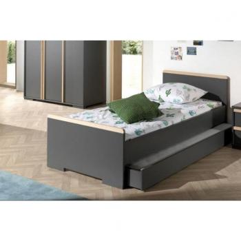 Cama Nido London 90x200 cm de Madera de Haya Gris Antracita