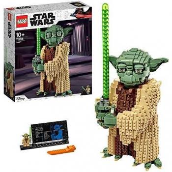 LEGO 75255 Star Wars Yoda, Juguete de Construcción de Figura, Coleccionable, Idea de Regalo para Niños y Niñas Pequeños