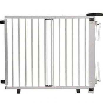 Barrera de seguridad rotatoria para escaleras Geuther Plus 95-137 cm blanca