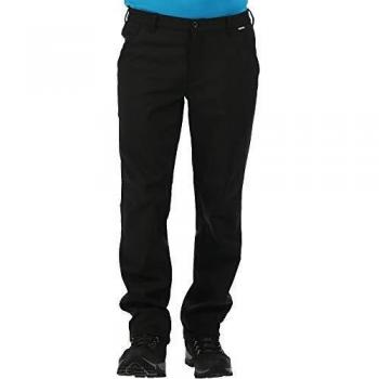 Regatta Men's Black Water Repellent Fenton Softshell Walking Trousers, Size 44 S
