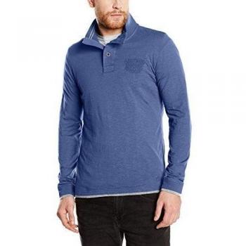 s.Oliver 13.510.31.2395-Camiseta manga larga Hombre,    Bleu