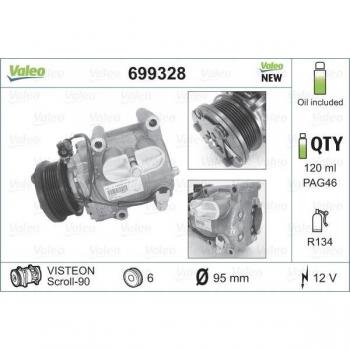 Compresor de aire acondicionado VALEO 699328