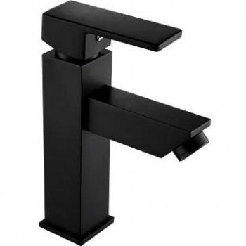 DP Grifería Arce - Grifo monomando de lavabo, color negro