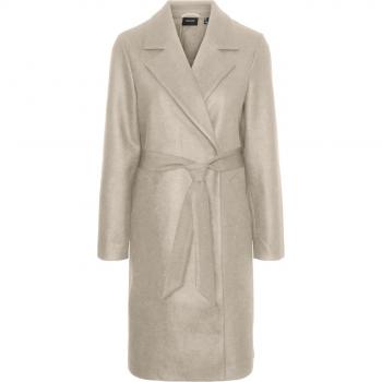 Abrigo Fortuneaya Beige de Vero Moda para mujer, tipo long coat, color oatmeal