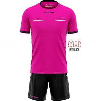 Conjunto de árbitro Givova Flag Negro/Rosa KITA08-0610