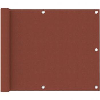 Toldo para balcón de tela oxford terracota 75x300 cm