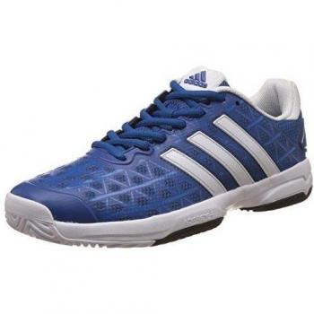 adidas Barricade Club XJ, Zapatillas de Tenis Unisex Infantil, Azul / Blanco