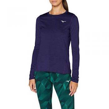 Mizuno Impulse Core LS Camiseta, Mujer, Aura Astral, S