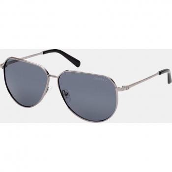 Gafas de sol de hombre aviador oversize metal gris con lentes polarizadas Guess GU00089