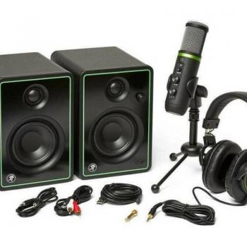 Mackie Creator Bundle: USB Microphone, Studio Monitors & Professional Headphones